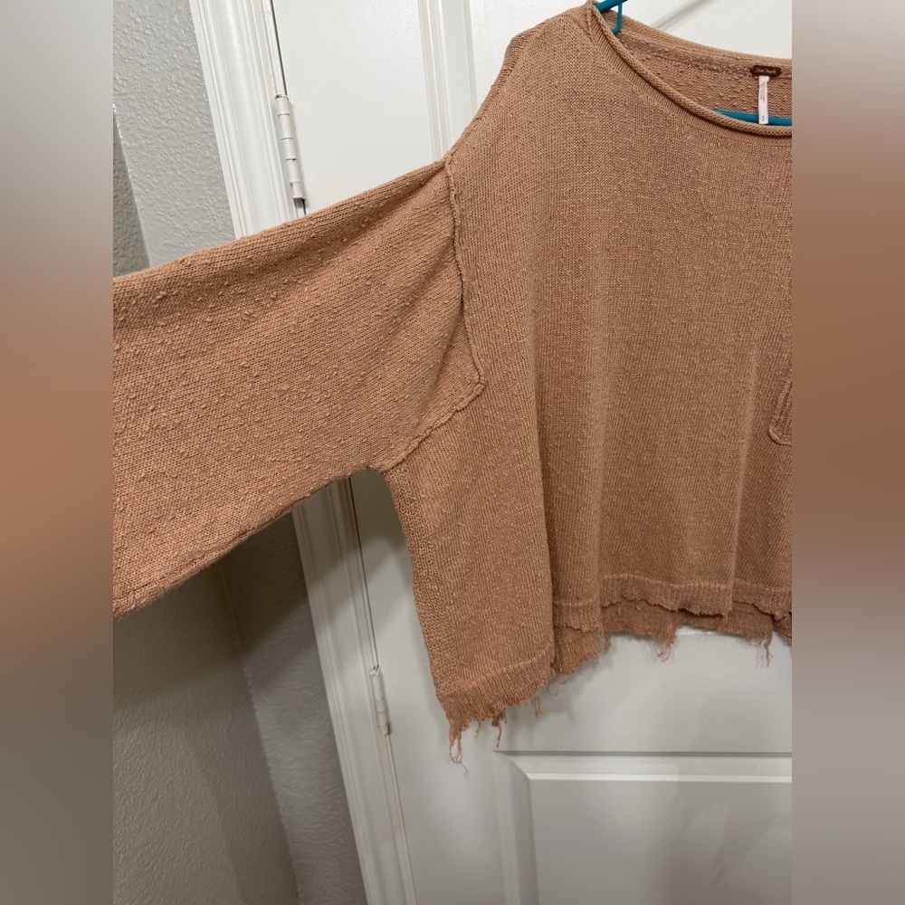 Free People Tan Knit Sweater - Picture 3 of 7